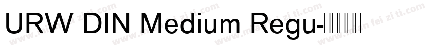 URW DIN Medium Regu字体转换